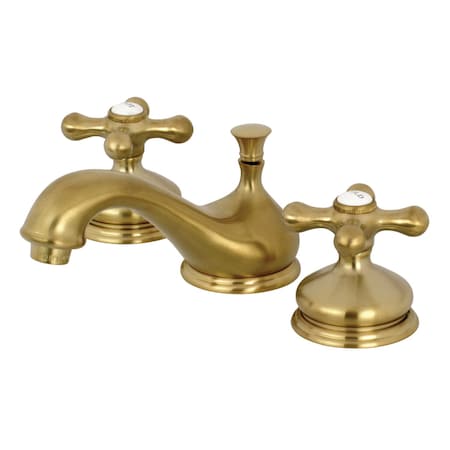 Kingston Brass KS1167AX 8" Widespread Bathroom Faucet, Brushed Brass KS1167AX